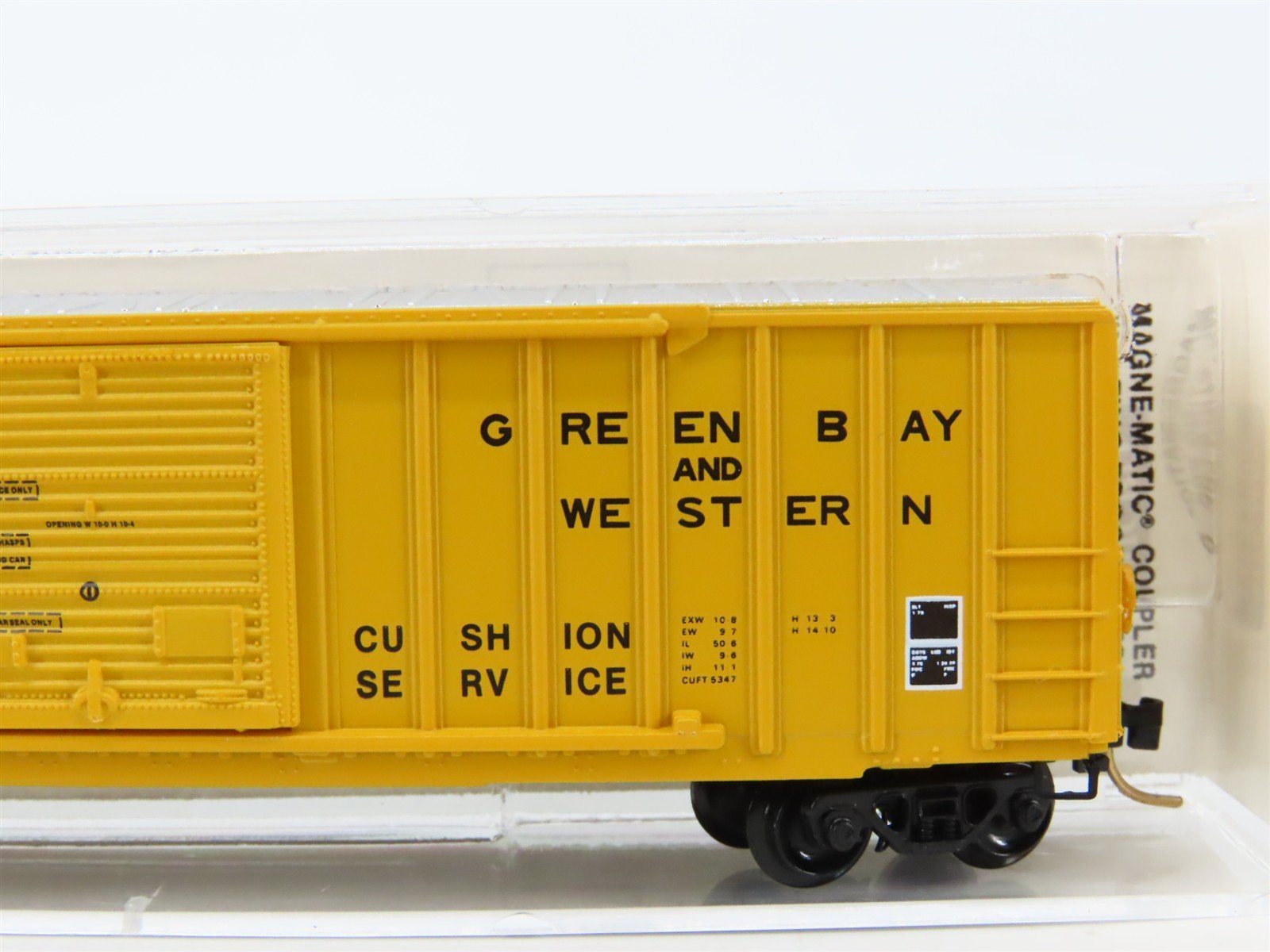 N Scale Micro-Trains MTL 25230 GBW Green Bay Route 50' Rib Side Box Car #16012