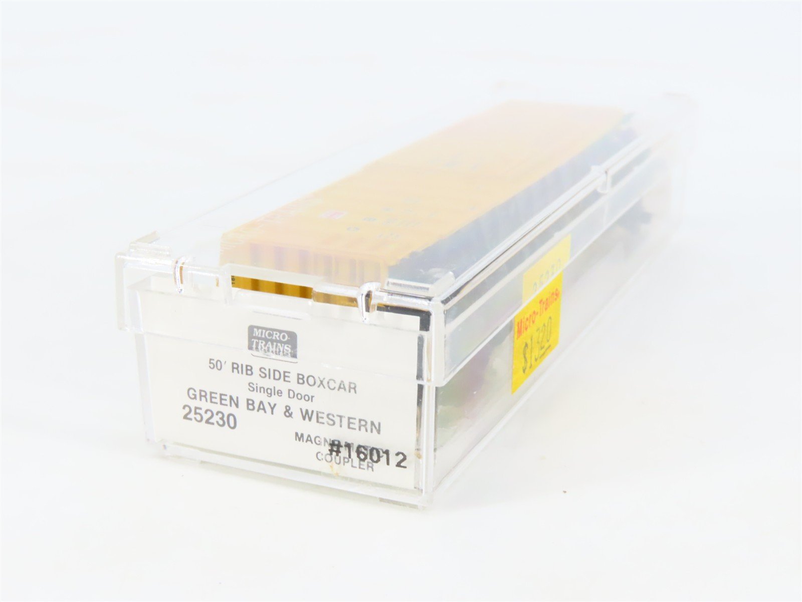 N Scale Micro-Trains MTL 25230 GBW Green Bay Route 50' Rib Side Box Car #16012