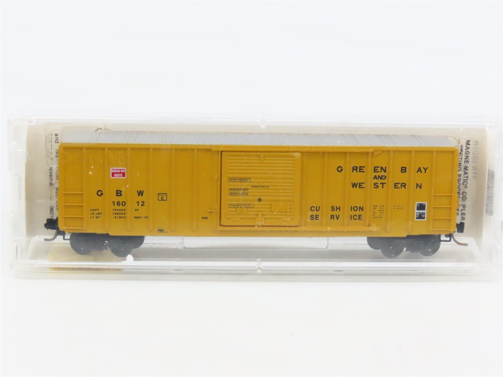 N Scale Micro-Trains MTL 25230 GBW Green Bay Route 50' Rib Side Box Car #16012