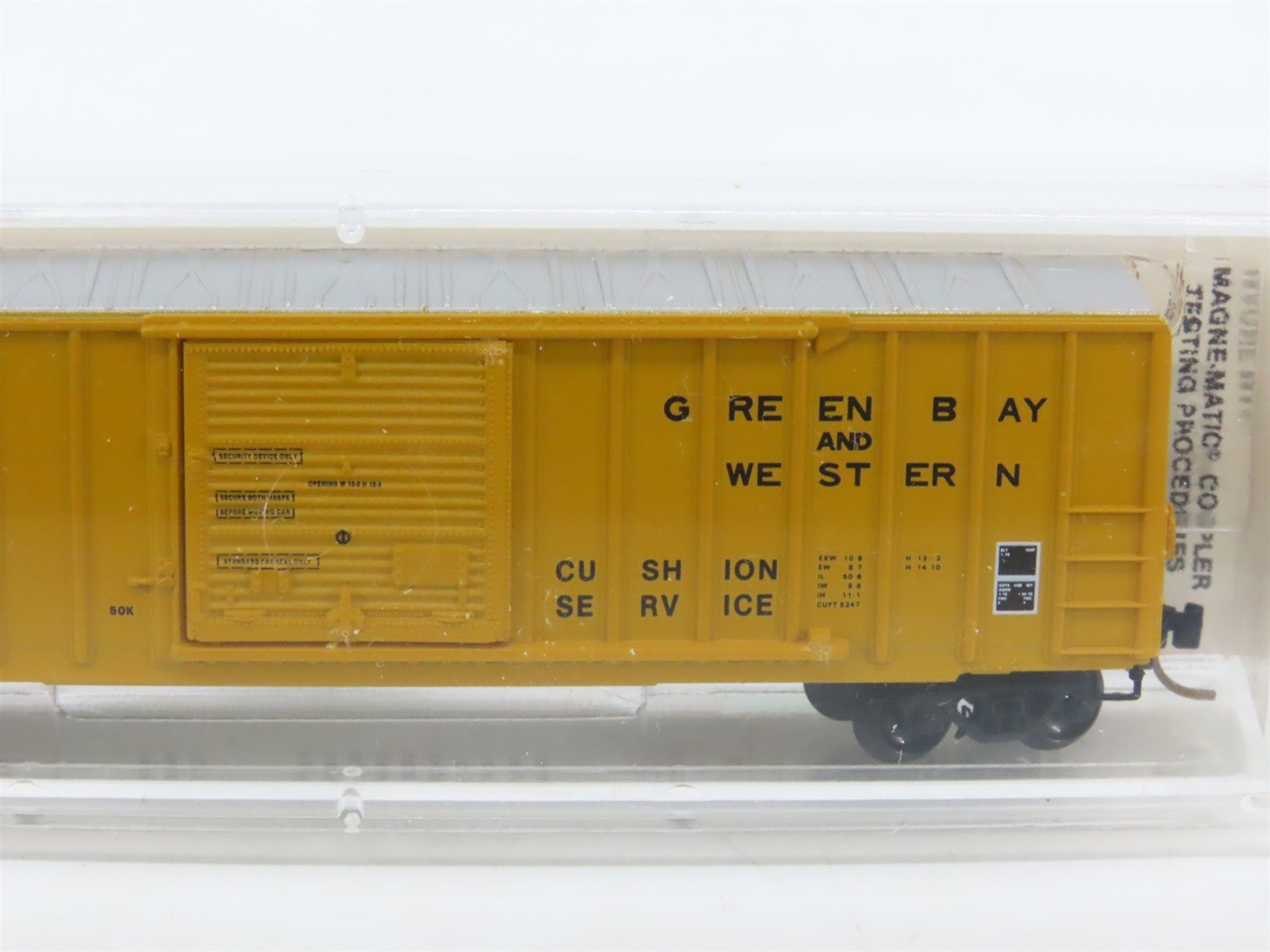 N Scale Micro-Trains MTL 25230 GBW Green Bay Route 50' Rib Side Box Car #16012