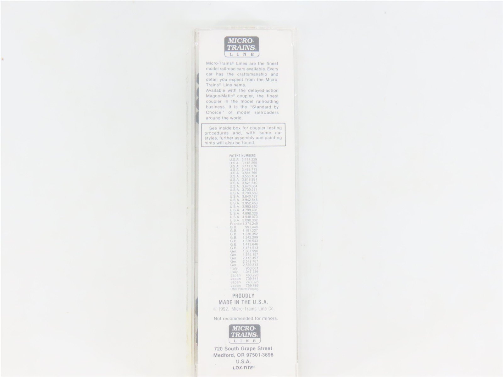 N Scale Micro-Trains MTL 25230 GBW Green Bay Route 50' Rib Side Box Car #16012
