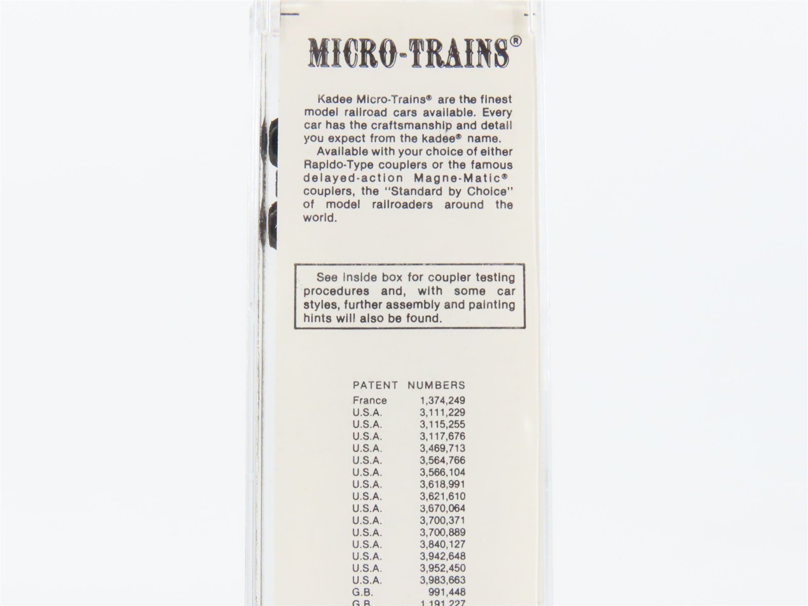 N Kadee Micro-Trains MTL 25230 GBW Green Bay Route 50' Rib Side Box Car #16089