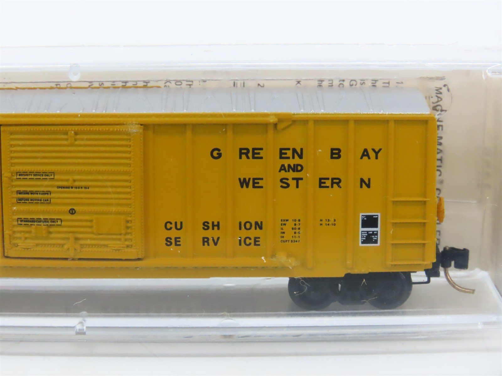 N Kadee Micro-Trains MTL 25230 GBW Green Bay Route 50' Rib Side Box Car #16089