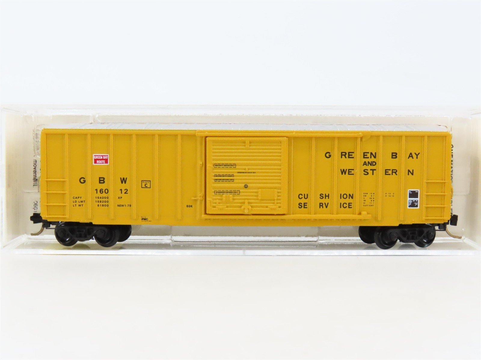 N Scale Micro-Trains MTL 25230 GBW Green Bay Route 50' Rib Side Box Car #16012