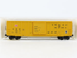 N Scale Micro-Trains MTL 25230 GBW Green Bay Route 50' Rib Side Box Car #16012