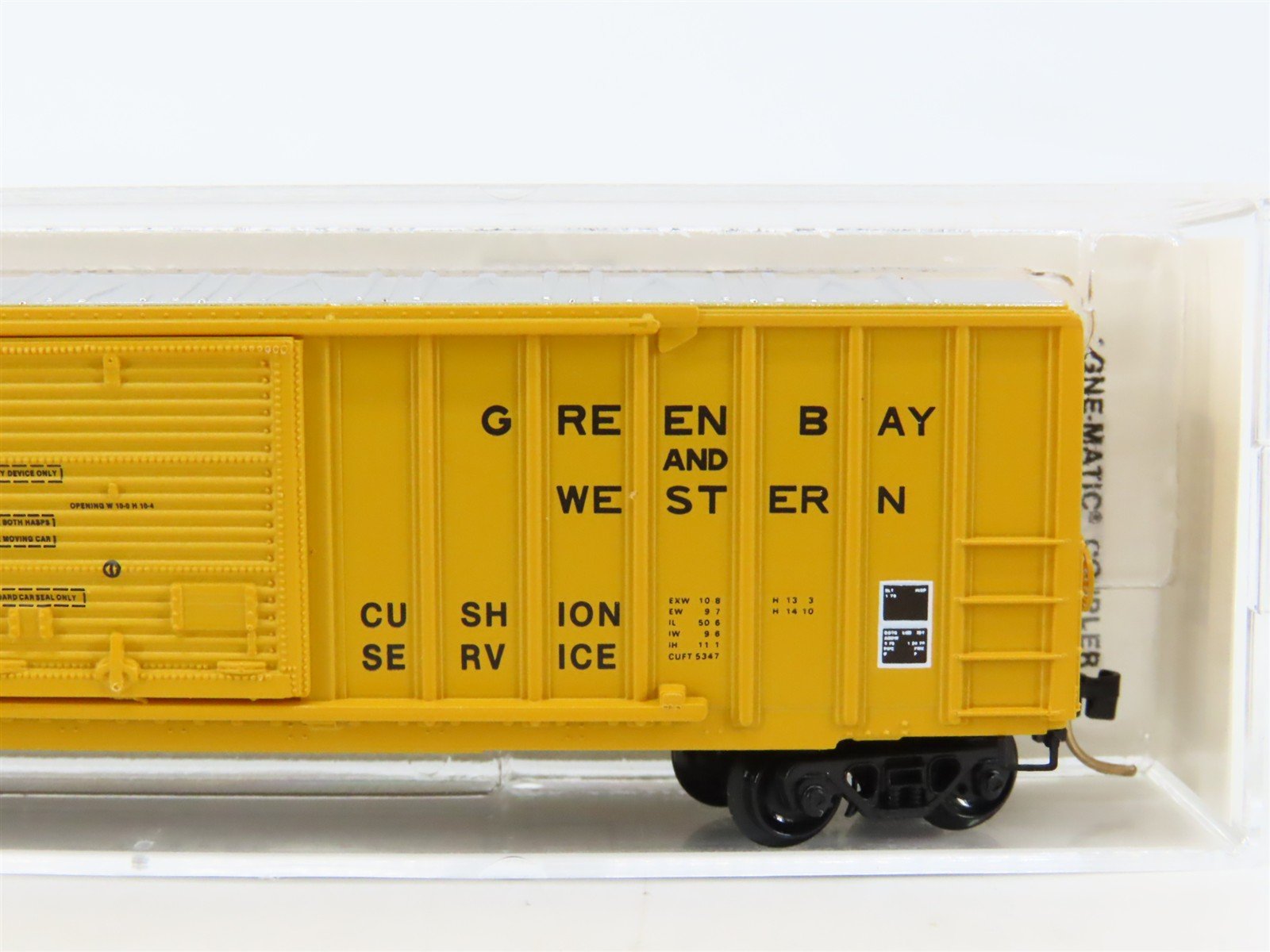 N Scale Micro-Trains MTL 25230 GBW Green Bay Route 50' Rib Side Box Car #16012