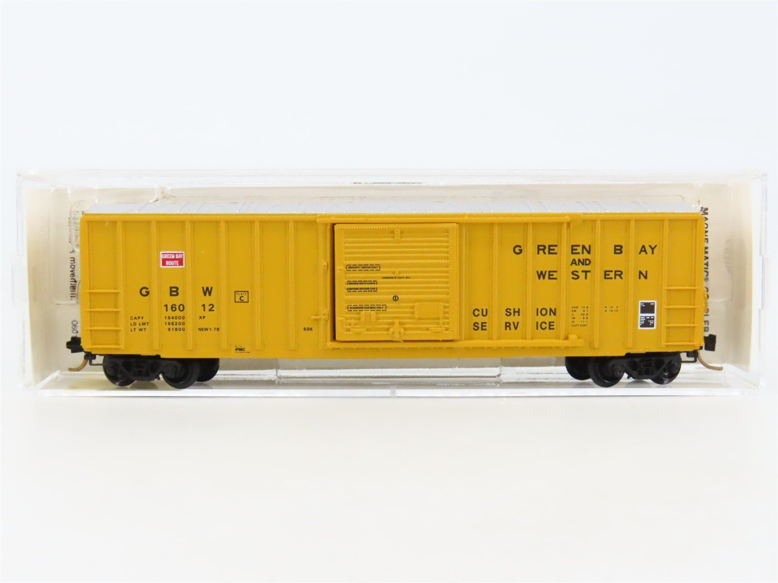 N Scale Micro-Trains MTL 25230 GBW Green Bay Route 50' Rib Side Box Car #16012