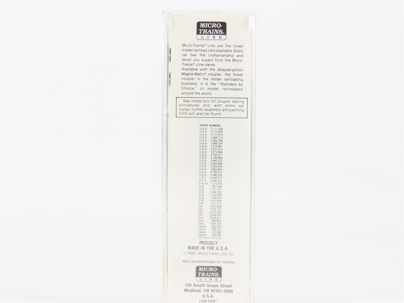 N Scale Micro-Trains MTL 25230 GBW Green Bay Route 50' Rib Side Box Car #16012