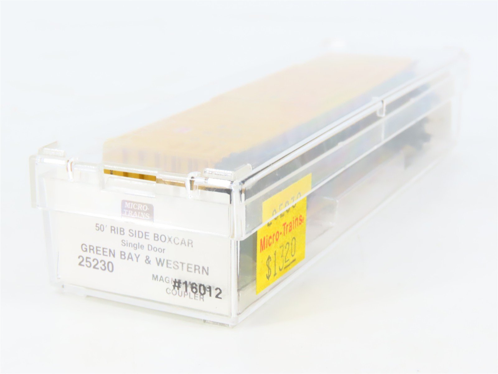 N Scale Micro-Trains MTL 25230 GBW Green Bay Route 50' Rib Side Box Car #16012