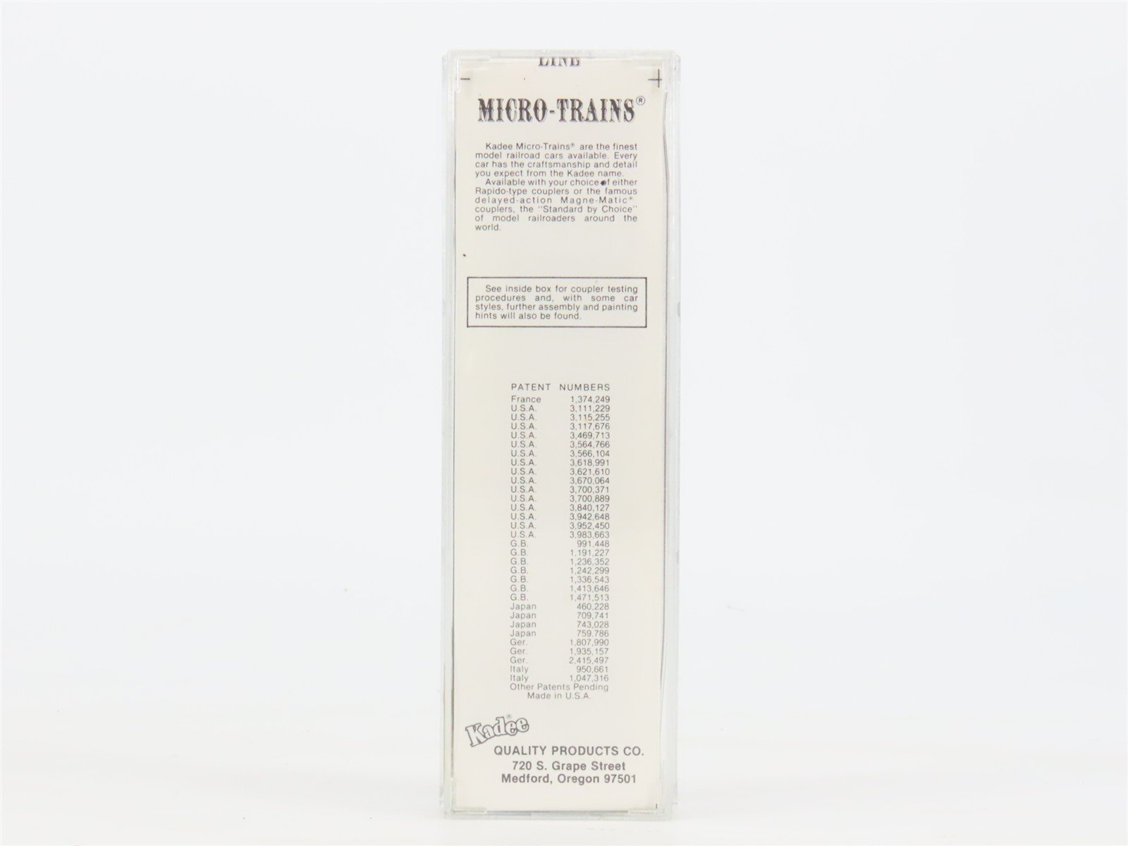 N Scale Kadee Micro-Trains MTL 25190 CR Conrail 50' Rib Side Box Car #157315