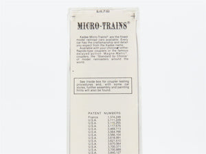 N Scale Kadee Micro-Trains MTL 25190 CR Conrail 50' Rib Side Box Car #157315