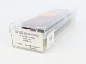 N Scale Kadee Micro-Trains MTL 25190 CR Conrail 50' Rib Side Box Car #157315