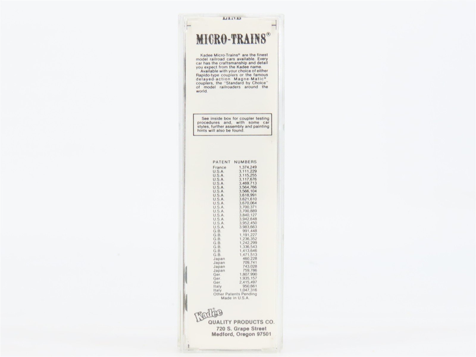 N Scale Kadee Micro-Trains MTL 25220 VTR Vermont Railway SSI 50' Box Car #4019