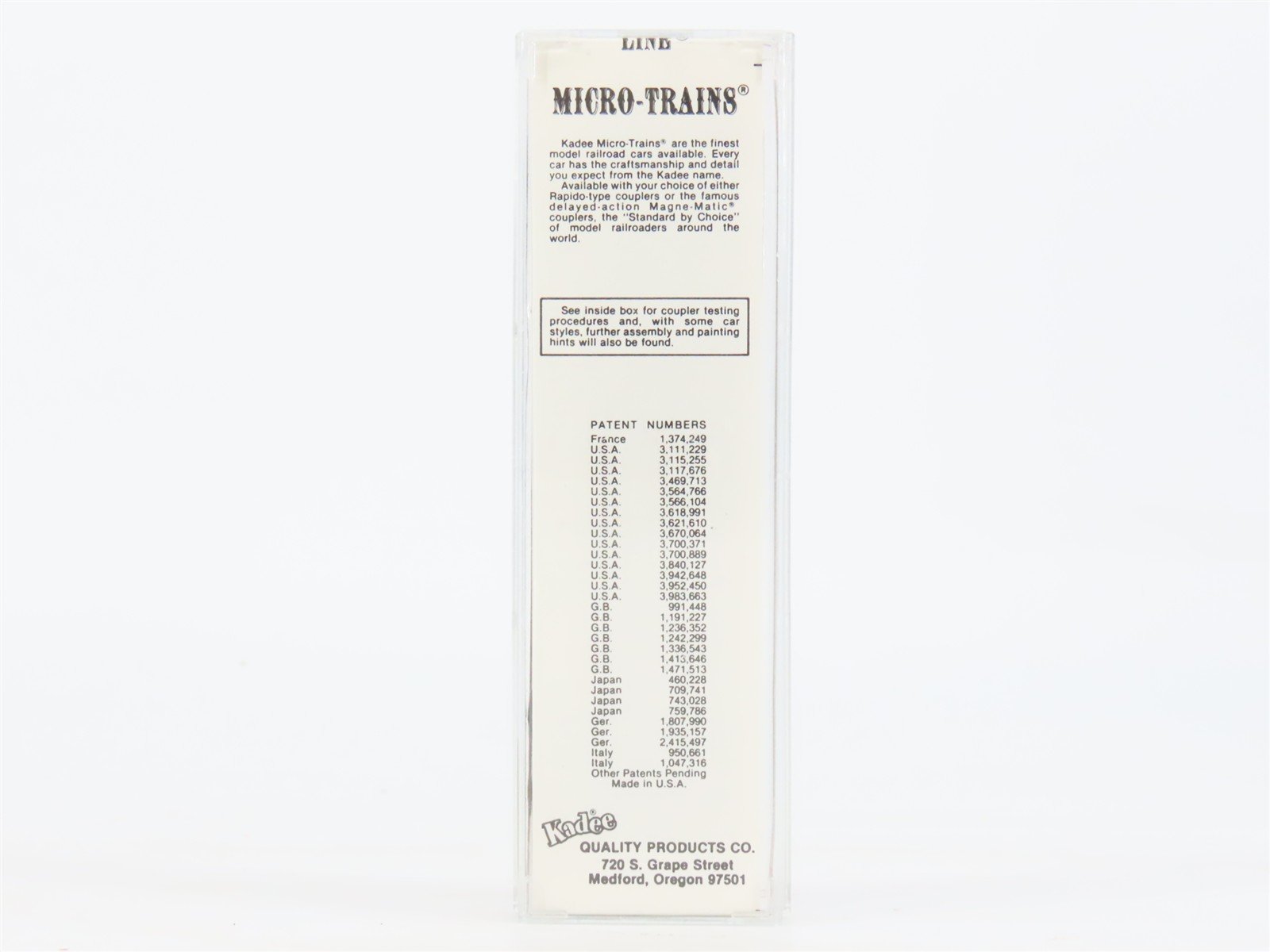 N Scale Kadee Micro-Trains MTL 25220 VTR Vermont Railway SSI 50' Box Car #4019