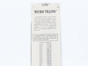 N Kadee Micro-Trains MTL 20760 SP Southern Pacific Overnights 40' Boxcar #163058