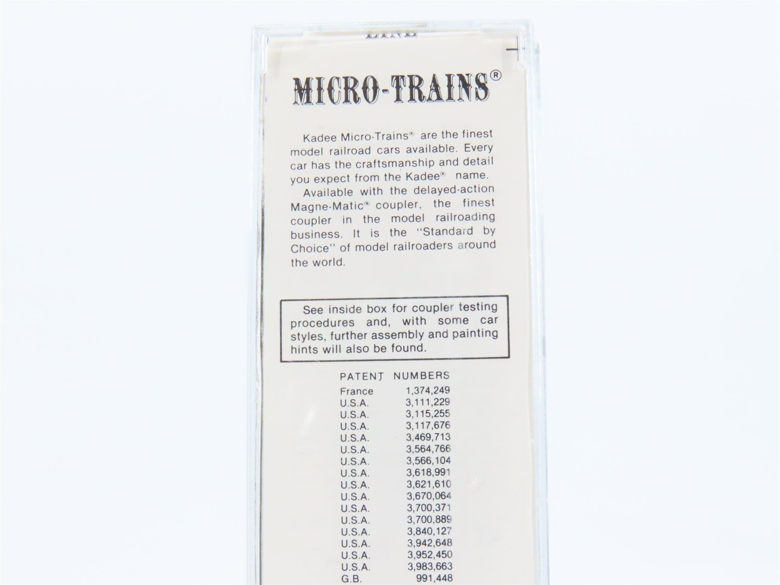 N Kadee Micro-Trains MTL 20760 SP Southern Pacific Overnights 40' Boxcar #163058