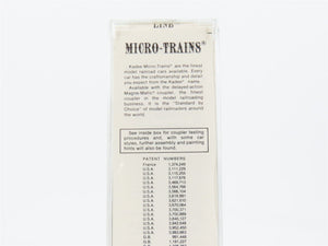 N Kadee Micro-Trains MTL 20760 SP Southern Pacific Overnights 40' Boxcar #163058