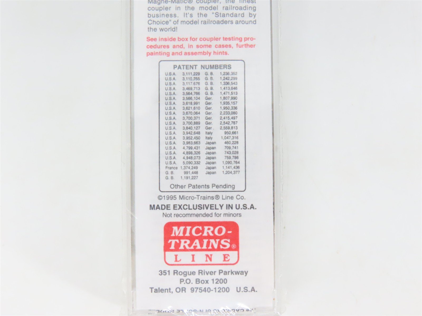 N Scale Micro-Trains MTL 20760 SP Southern Pacific Overnights 40' Boxcar #163324