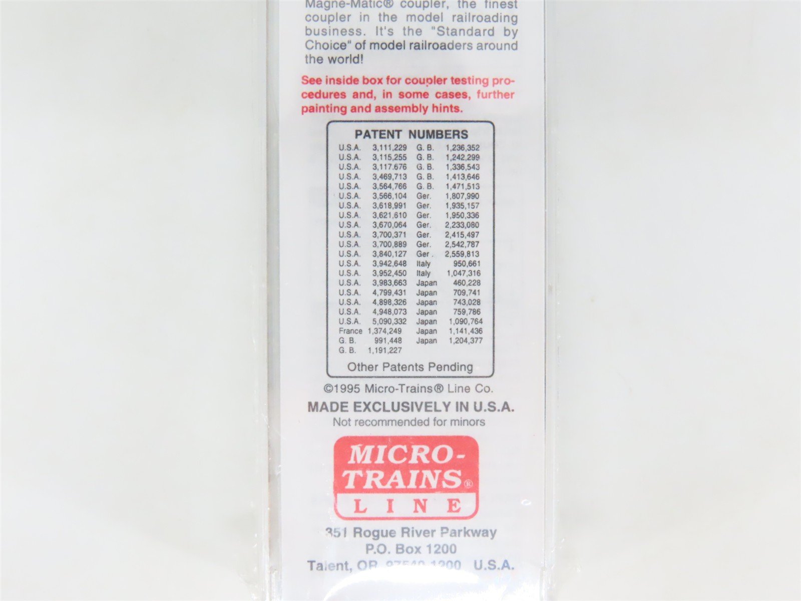 N Scale Micro-Trains MTL 20760 SP Southern Pacific Overnights 40' Boxcar #163324