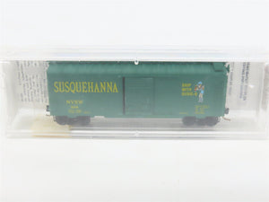 N Scale Micro-Trains MTL 20670 NYSW Susquehanna Susie Q 40' Box Car #504
