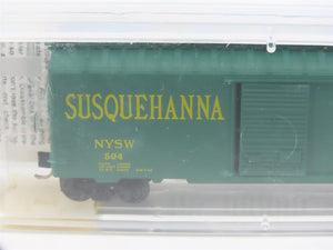 N Scale Micro-Trains MTL 20670 NYSW Susquehanna Susie Q 40' Box Car #504