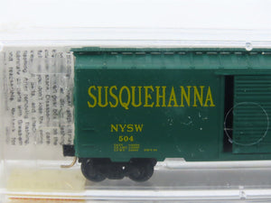 N Scale Micro-Trains MTL 20670 NYSW Susquehanna Susie Q 40' Box Car #504