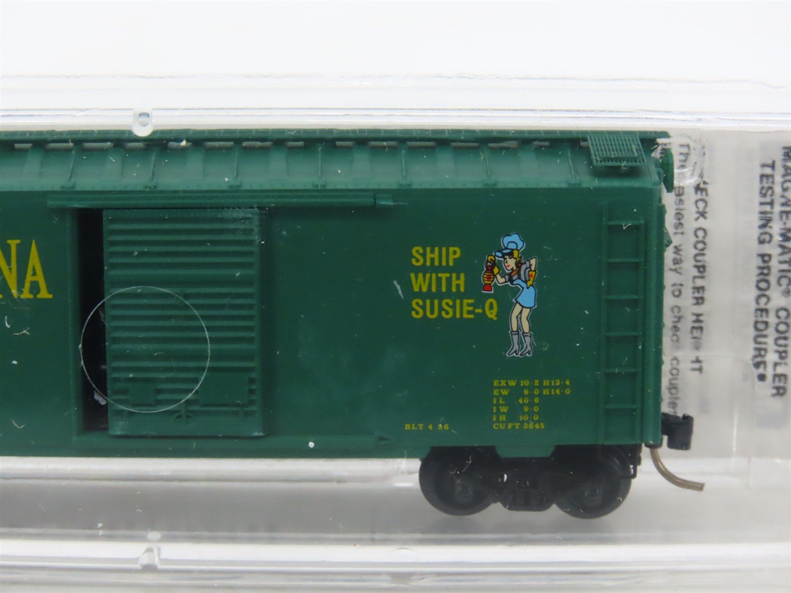 N Scale Micro-Trains MTL 20670 NYSW Susquehanna Susie Q 40' Box Car #504
