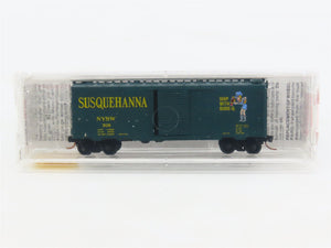 N Scale Micro-Trains MTL 20670 NYSW Susquehanna Susie Q 40' Box Car #508