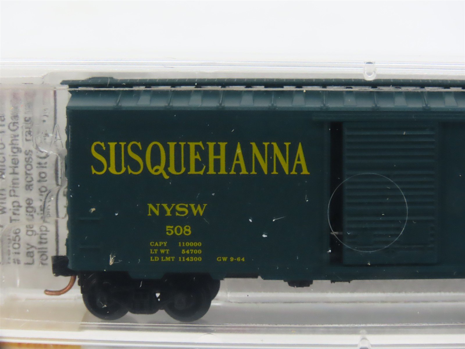 N Scale Micro-Trains MTL 20670 NYSW Susquehanna Susie Q 40' Box Car #508