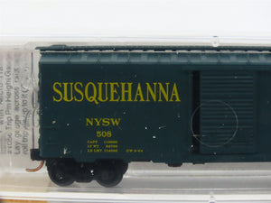 N Scale Micro-Trains MTL 20670 NYSW Susquehanna Susie Q 40' Box Car #508