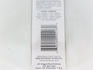 N Scale Micro-Trains MTL 20670 NYSW Susquehanna Susie Q 40' Box Car #508