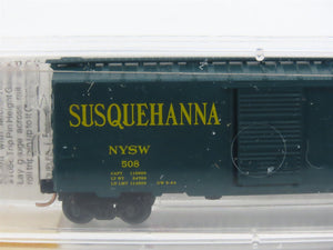 N Scale Micro-Trains MTL 20670 NYSW Susquehanna Susie Q 40' Box Car #508