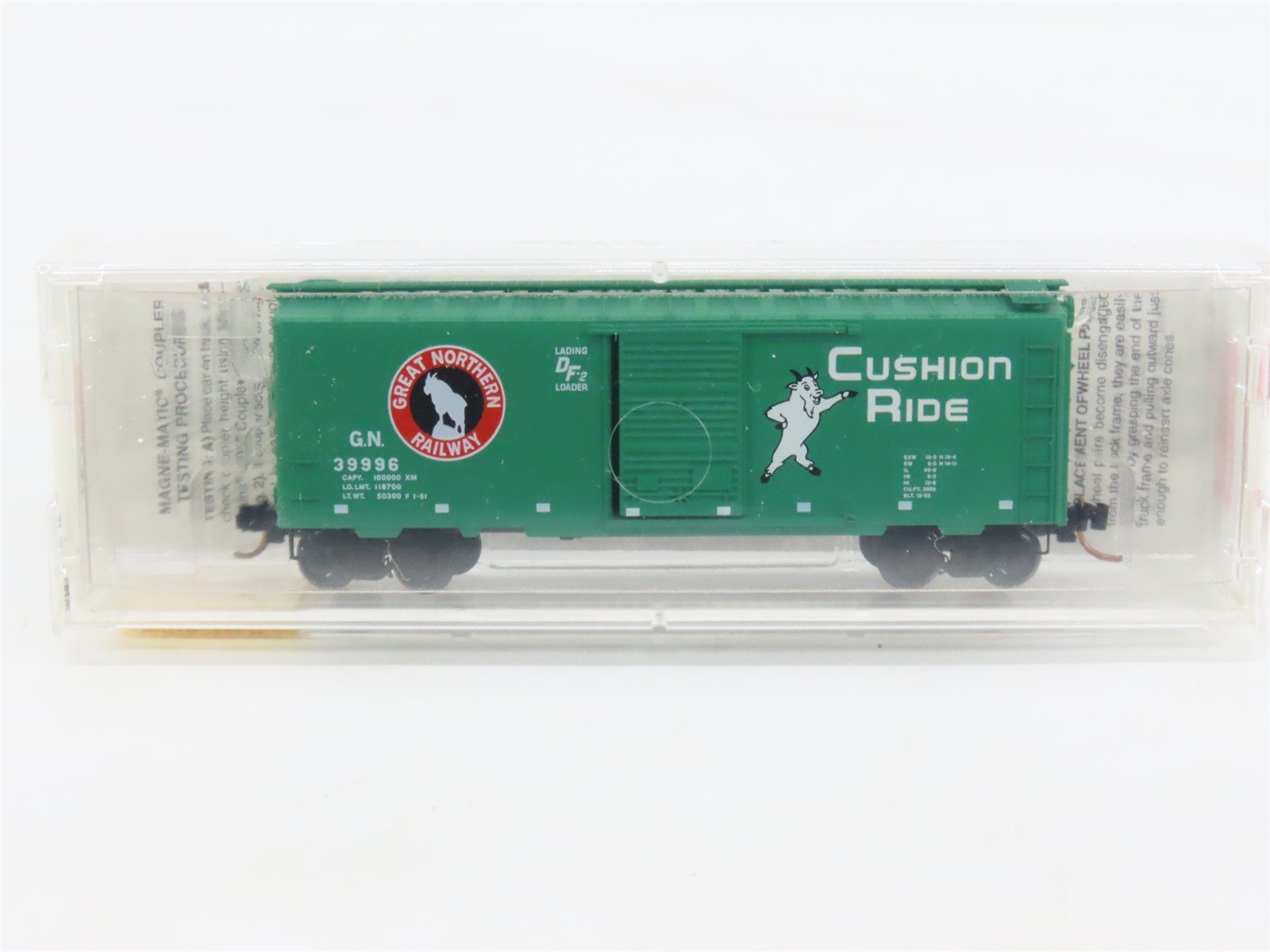 N Micro-Trains MTL 20680 GN Great Northern "Rocky The Goat" 40' Box Car #39996