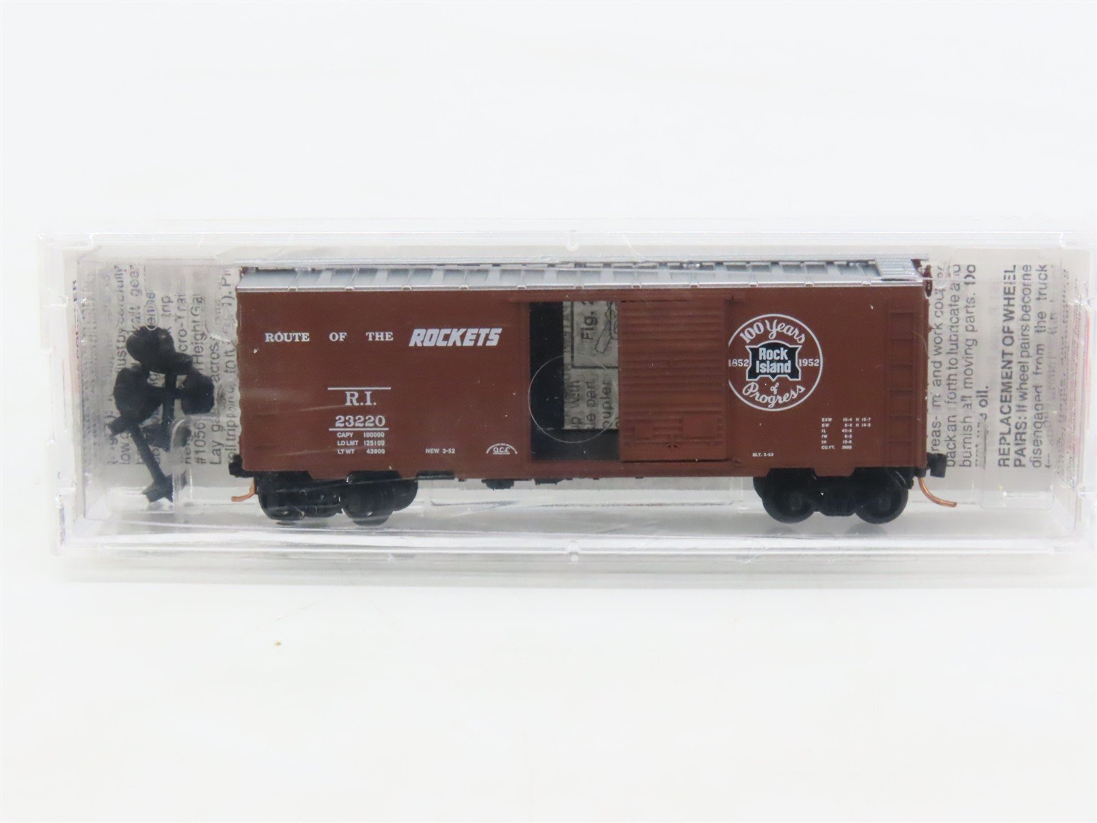 N Scale Micro-Trains MTL 20700 RI Route Of The Rockets 40' Box Car #23220