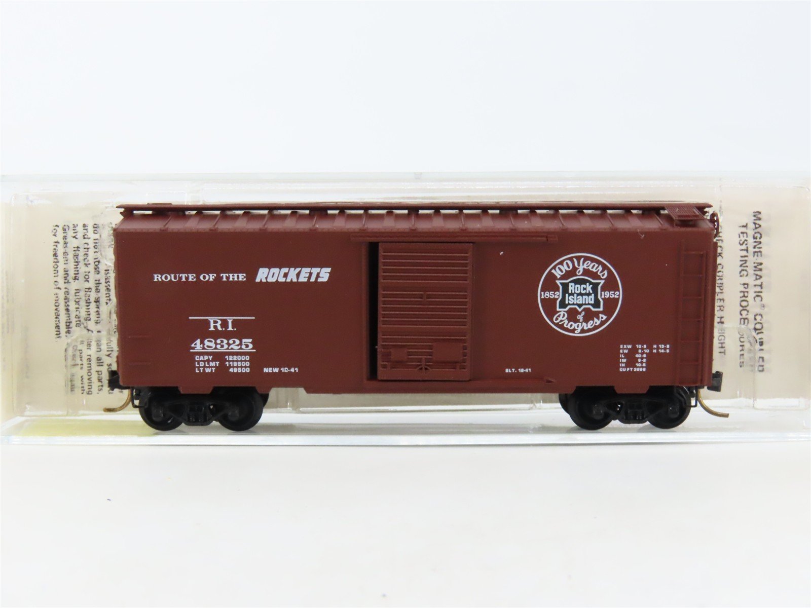 N Scale Kadee Micro-Trains MTL 20700 RI Route Of The Rockets 40' Box Car #48325
