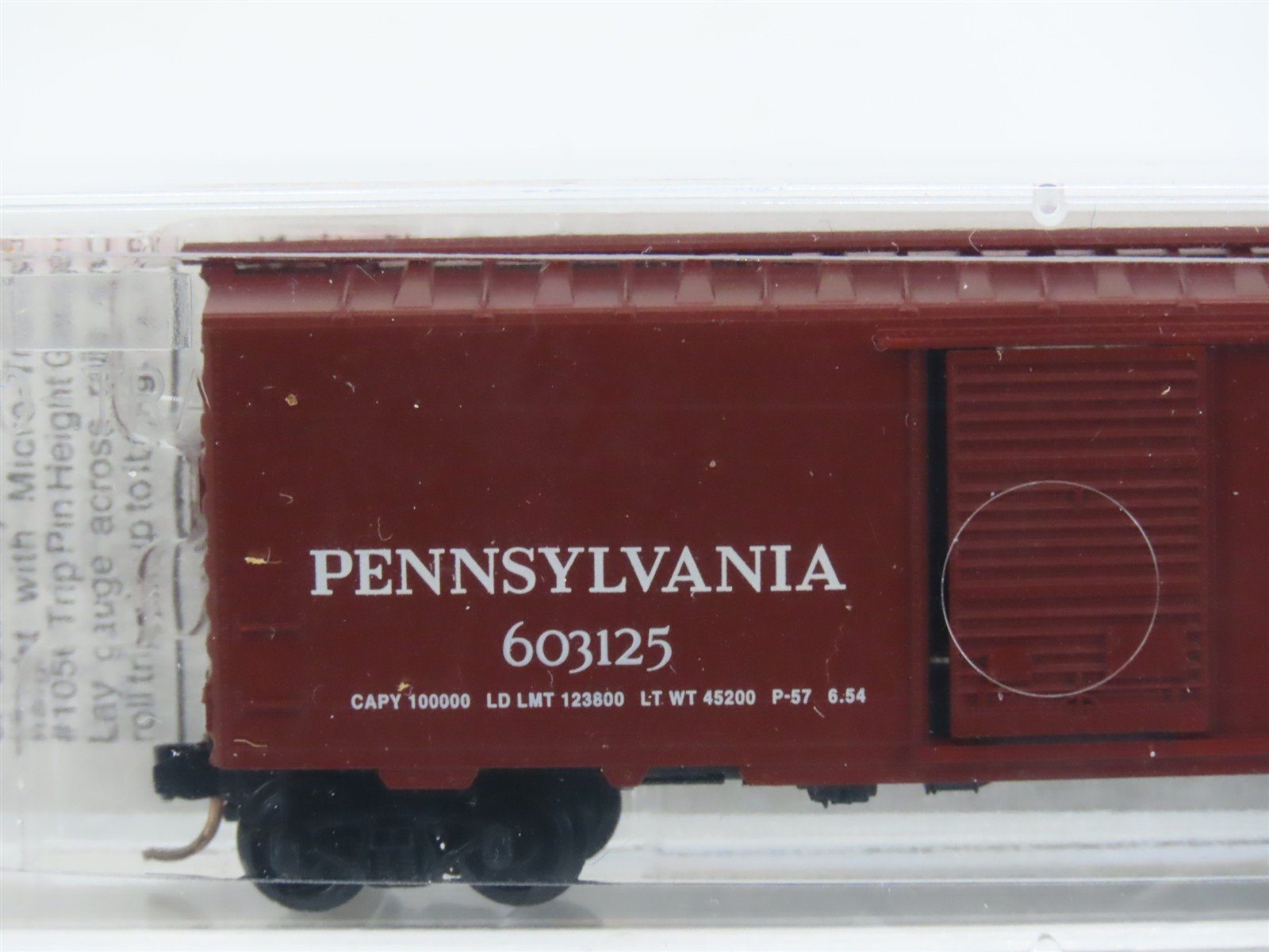N Scale Micro-Trains MTL 20780 PRR Pennsylvania 40' Single Door Box Car #603125