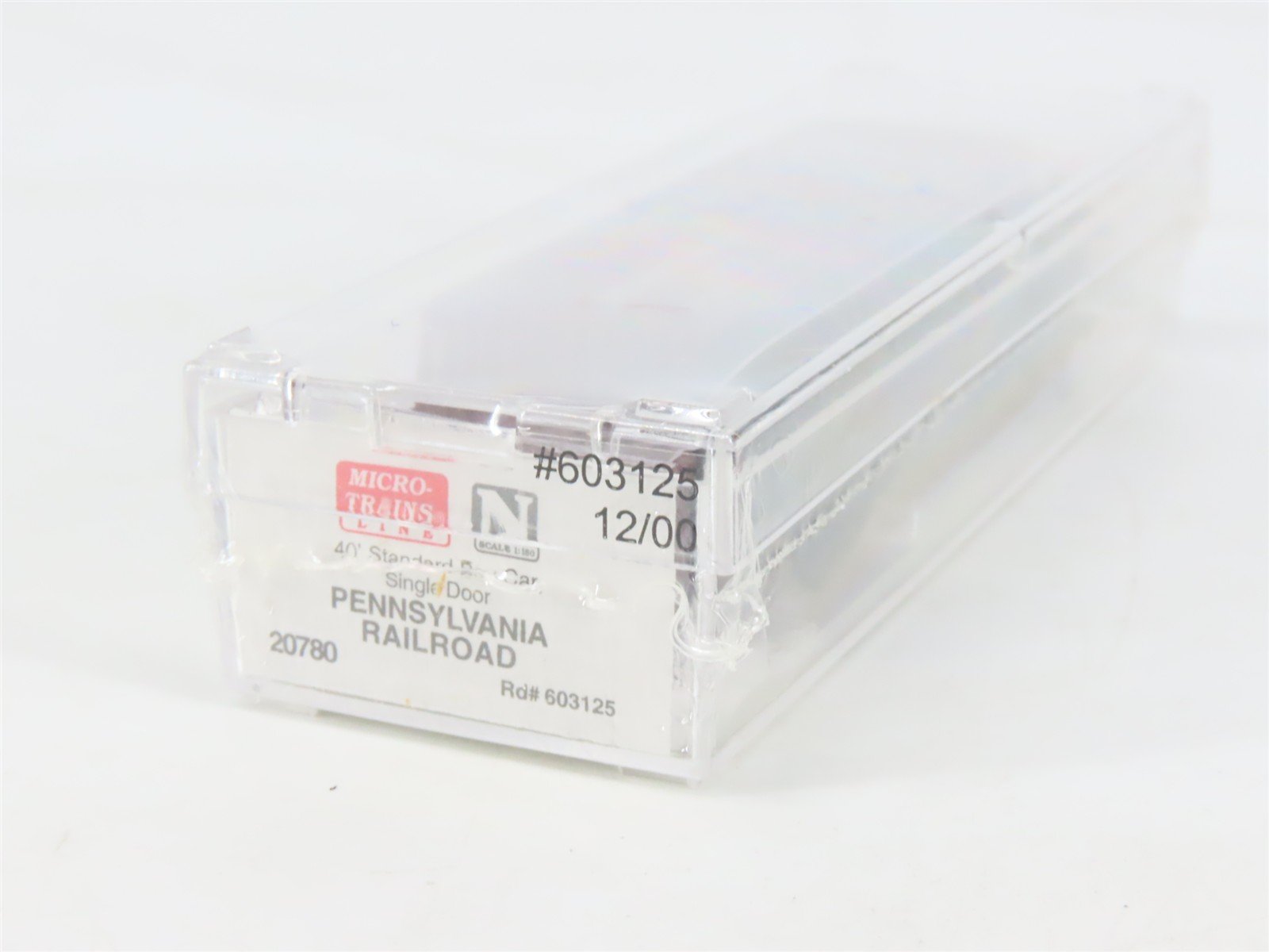 N Scale Micro-Trains MTL 20780 PRR Pennsylvania 40' Single Door Box Car #603125