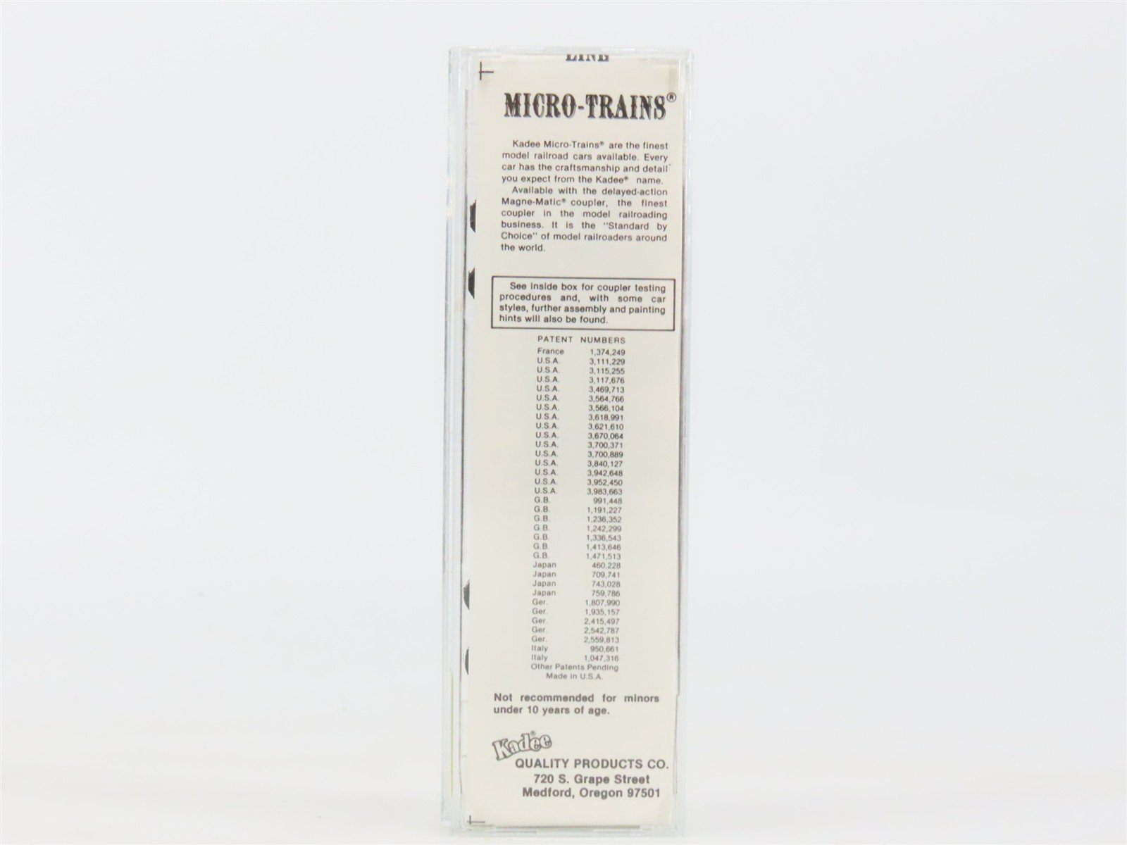 N Kadee Micro-Trains MTL 20800 WP Western Pacific Feather 40' Box Car #19541