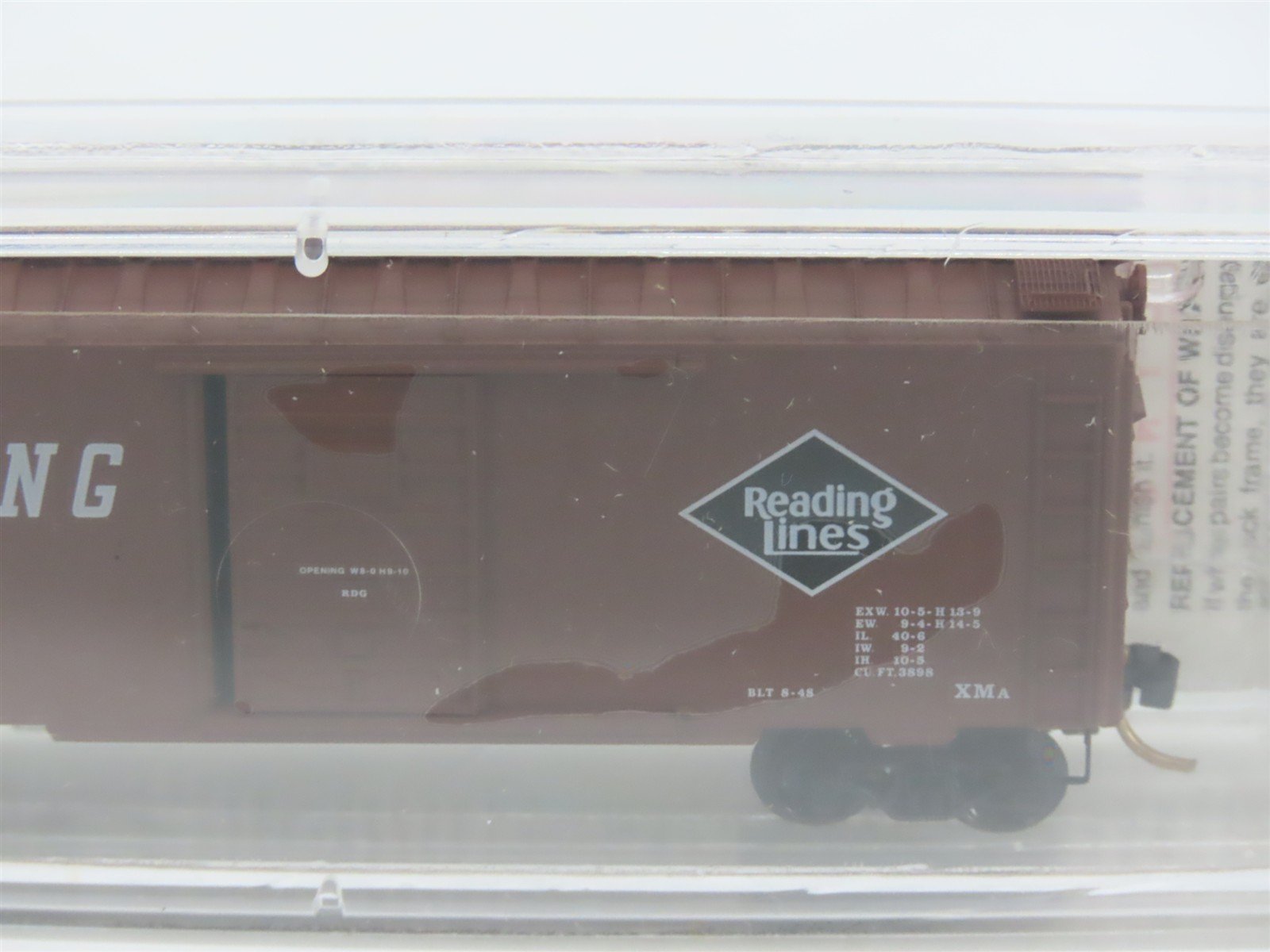 N Scale Micro-Trains MTL 20810 RDG Reading Lines 40' Single Door Box Car #110015
