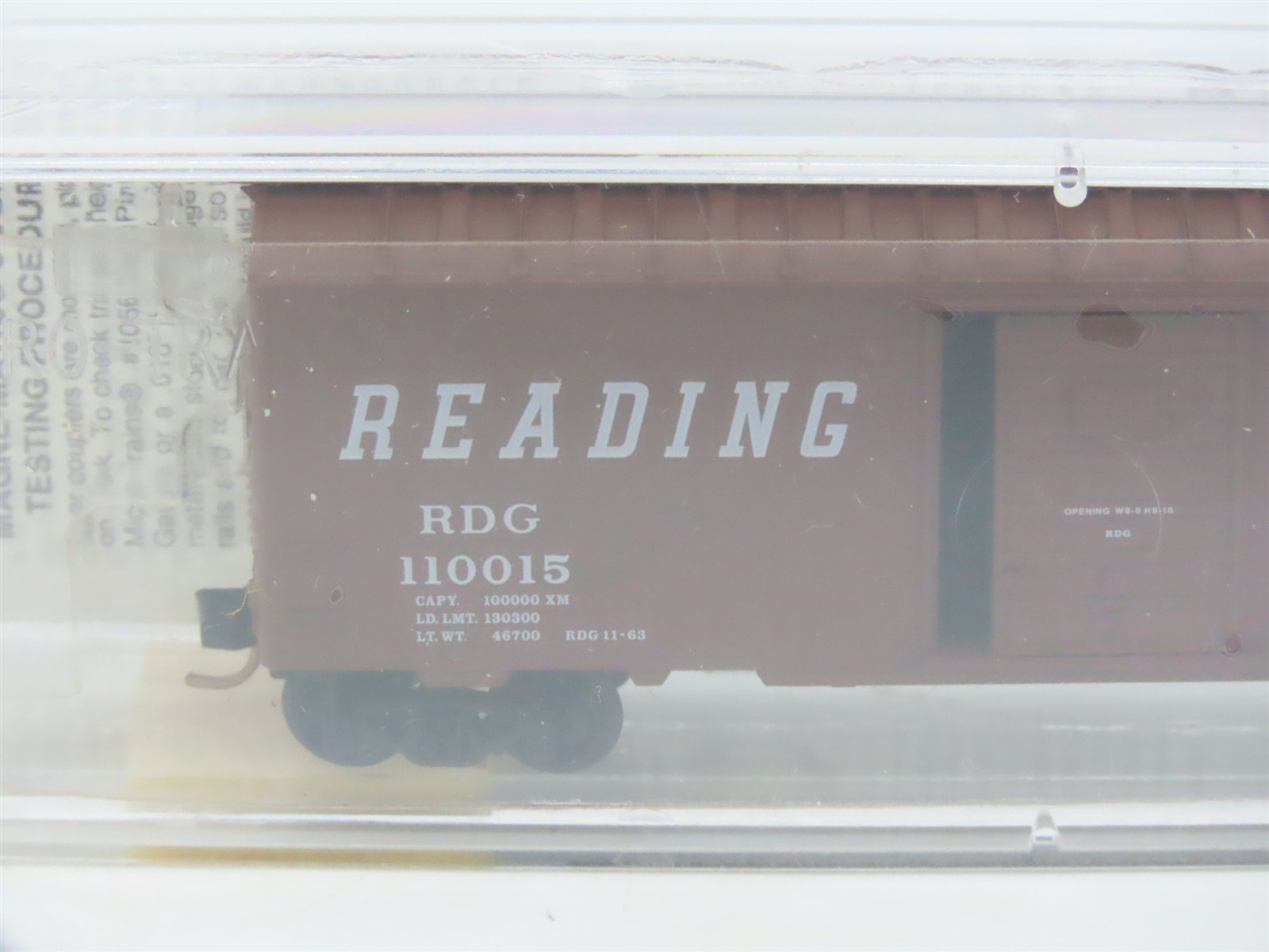 N Scale Micro-Trains MTL 20810 RDG Reading Lines 40' Single Door Box Car #110015