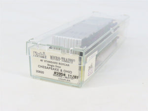N Kadee Micro-Trains MTL 20820 C&O Chesapeake & Ohio Progress 40' Box Car #2954