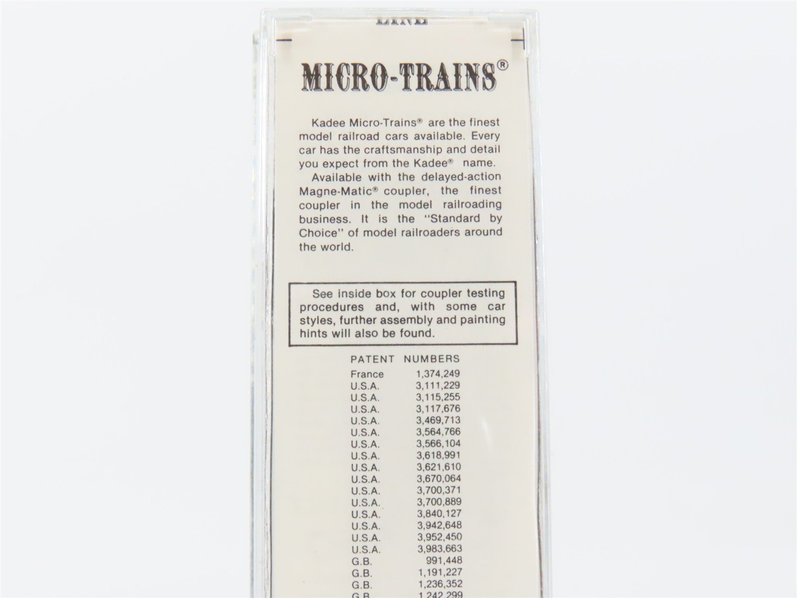 N Scale Kadee Micro-Trains MTL 20770 MON MONON 40' Single Door Box Car #1233