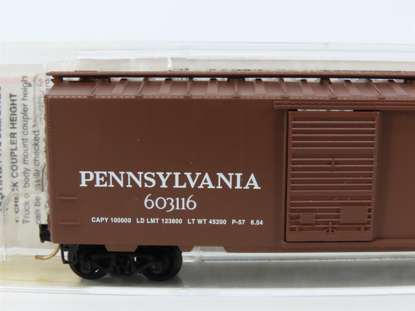 N Scale Micro-Trains MTL 20780 PRR Pennsylvania 40' Single Door Box Car #603116