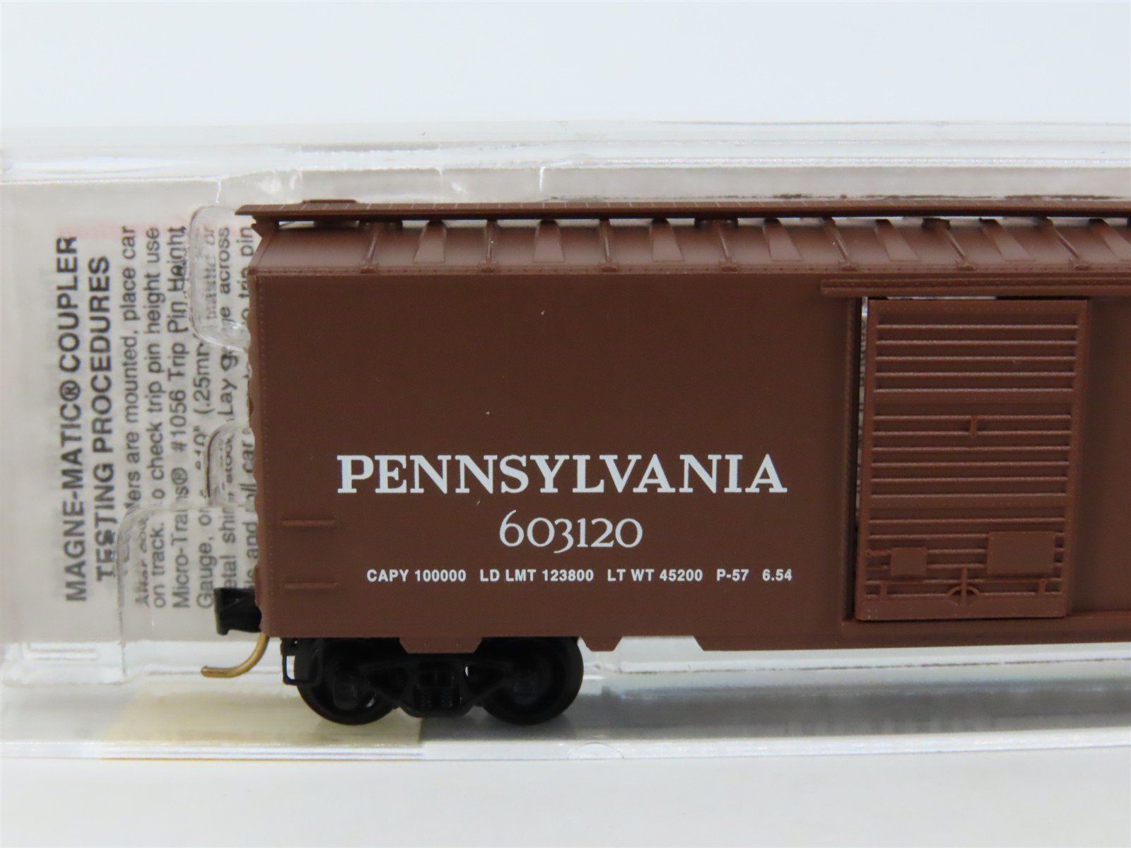 N Scale Micro-Trains MTL 20780/2 PRR Pennsylvania 40' Single Door Boxcar #603120