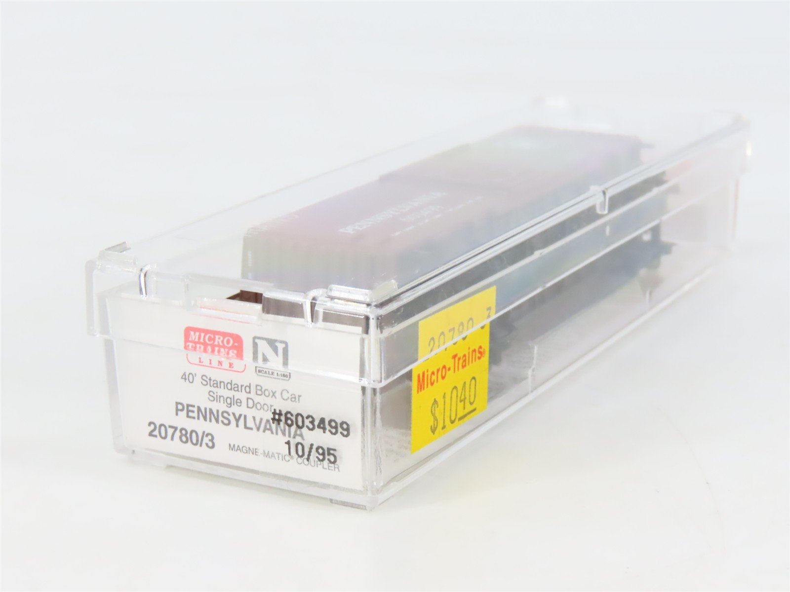 N Scale Micro-Trains MTL 20780/3 PRR Pennsylvania 40' Single Door Boxcar #603499
