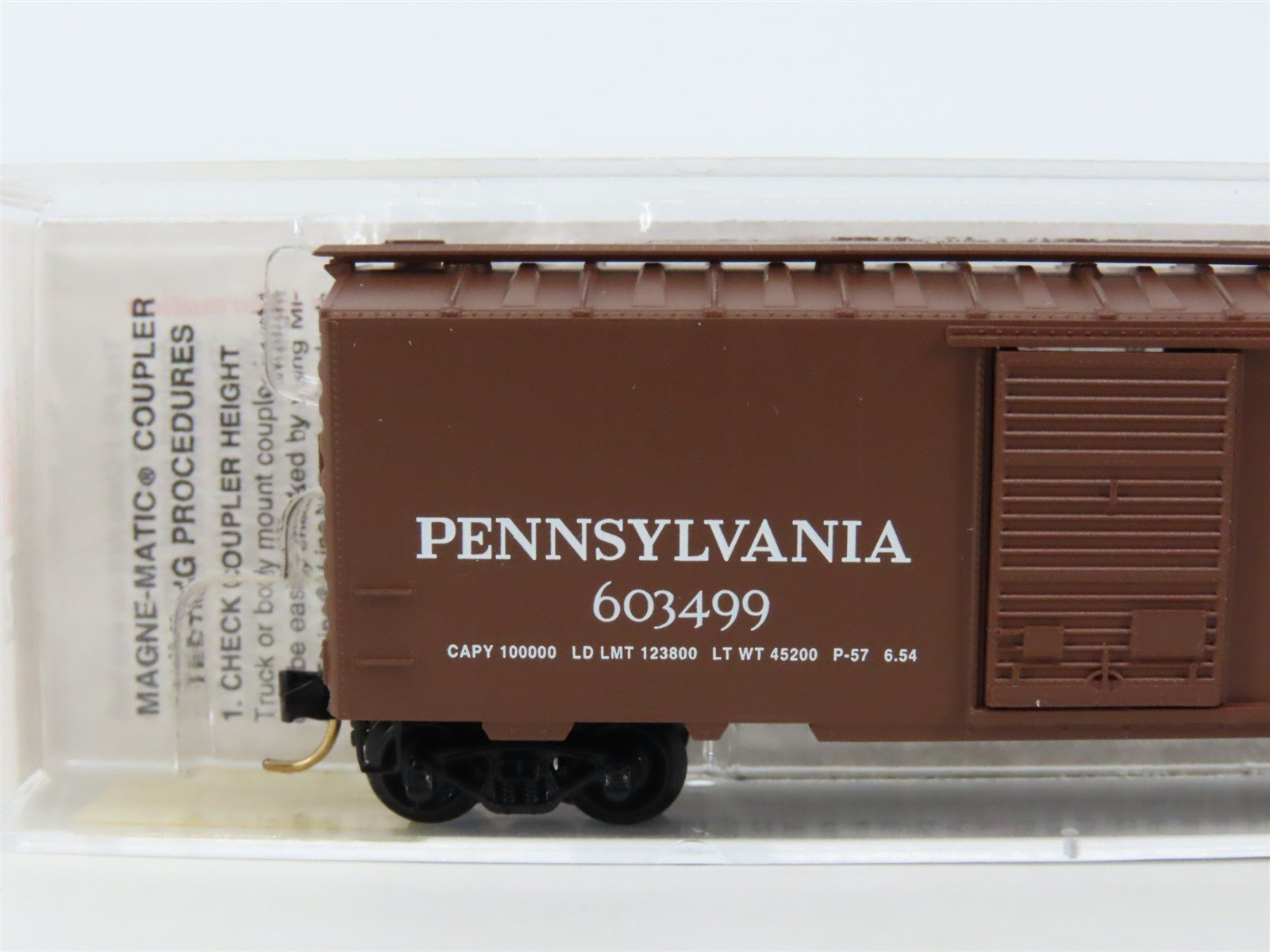 N Scale Micro-Trains MTL 20780/3 PRR Pennsylvania 40' Single Door Boxcar #603499