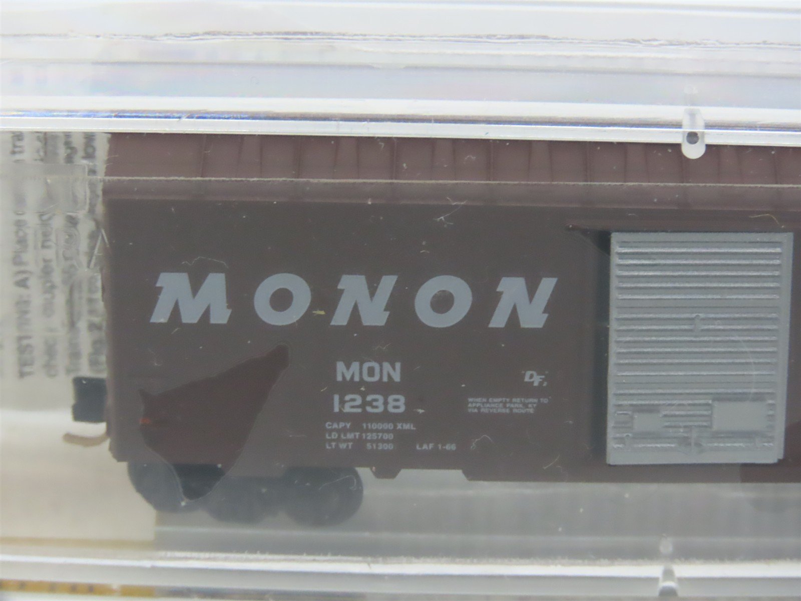 N Scale Micro-Trains MTL 20770 MON MONON 40' Single Door Box Car #1238