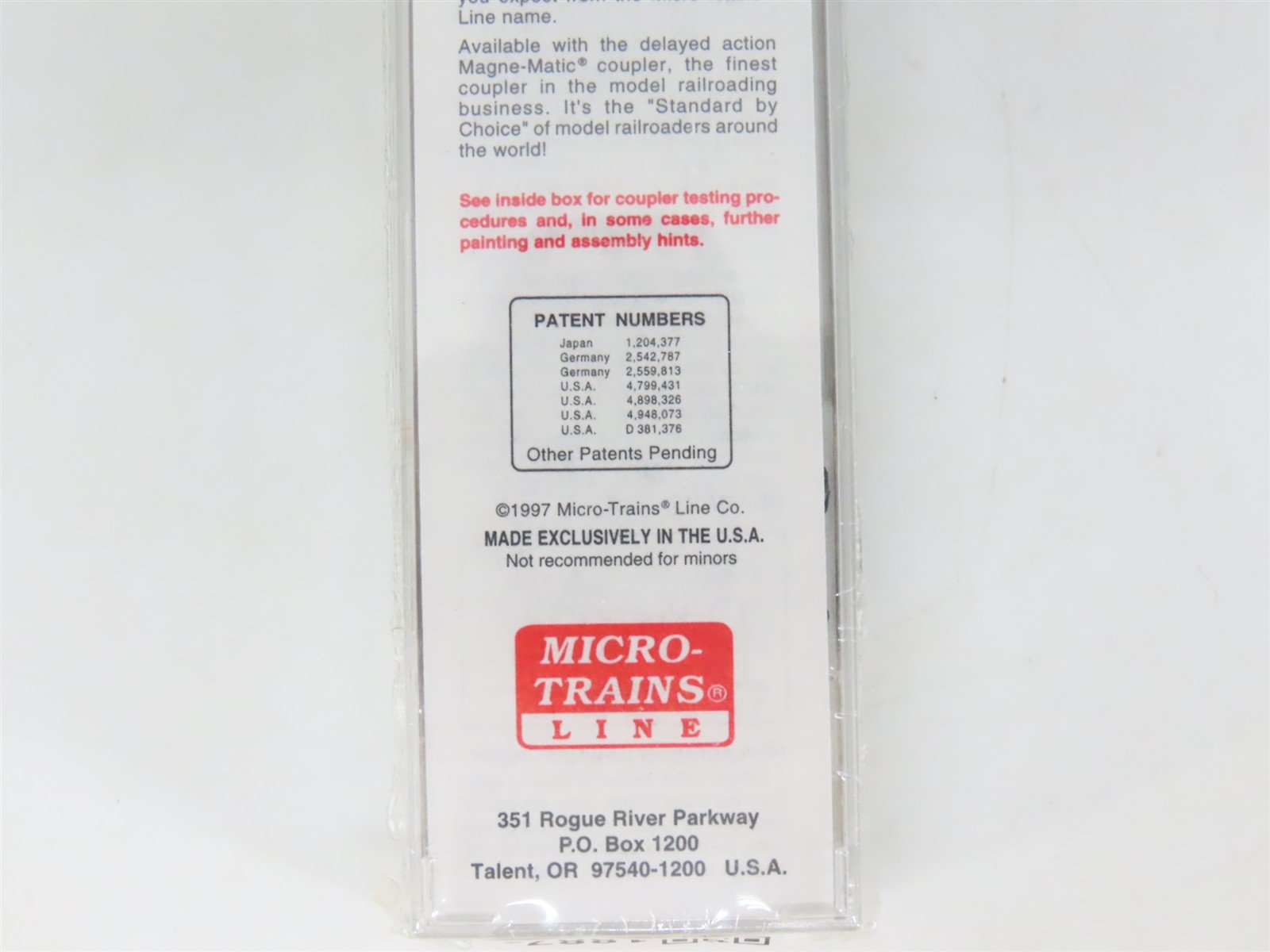 N Scale Micro-Trains MTL 20770 MON MONON 40' Single Door Box Car #1238