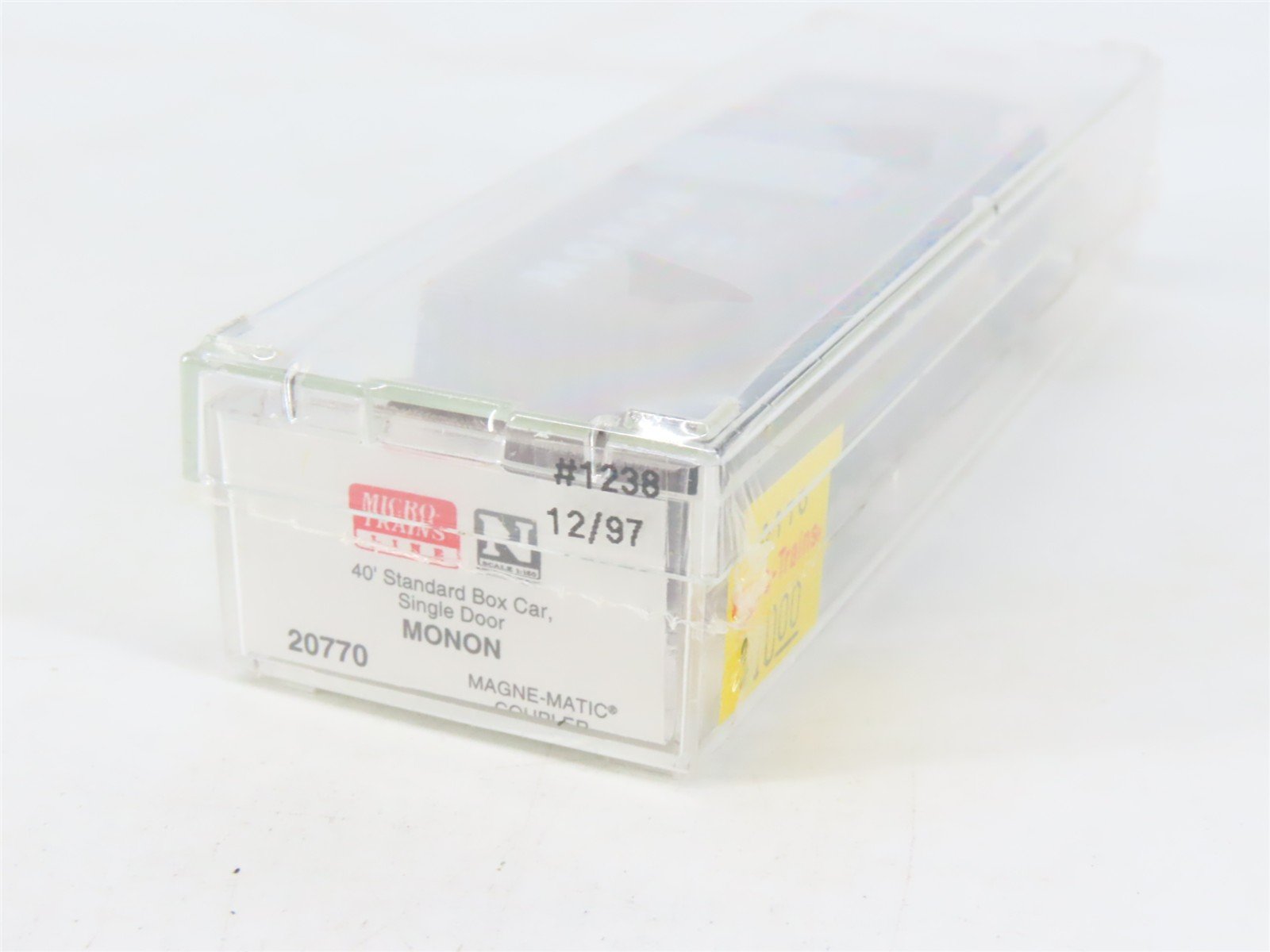N Scale Micro-Trains MTL 20770 MON MONON 40' Single Door Box Car #1238