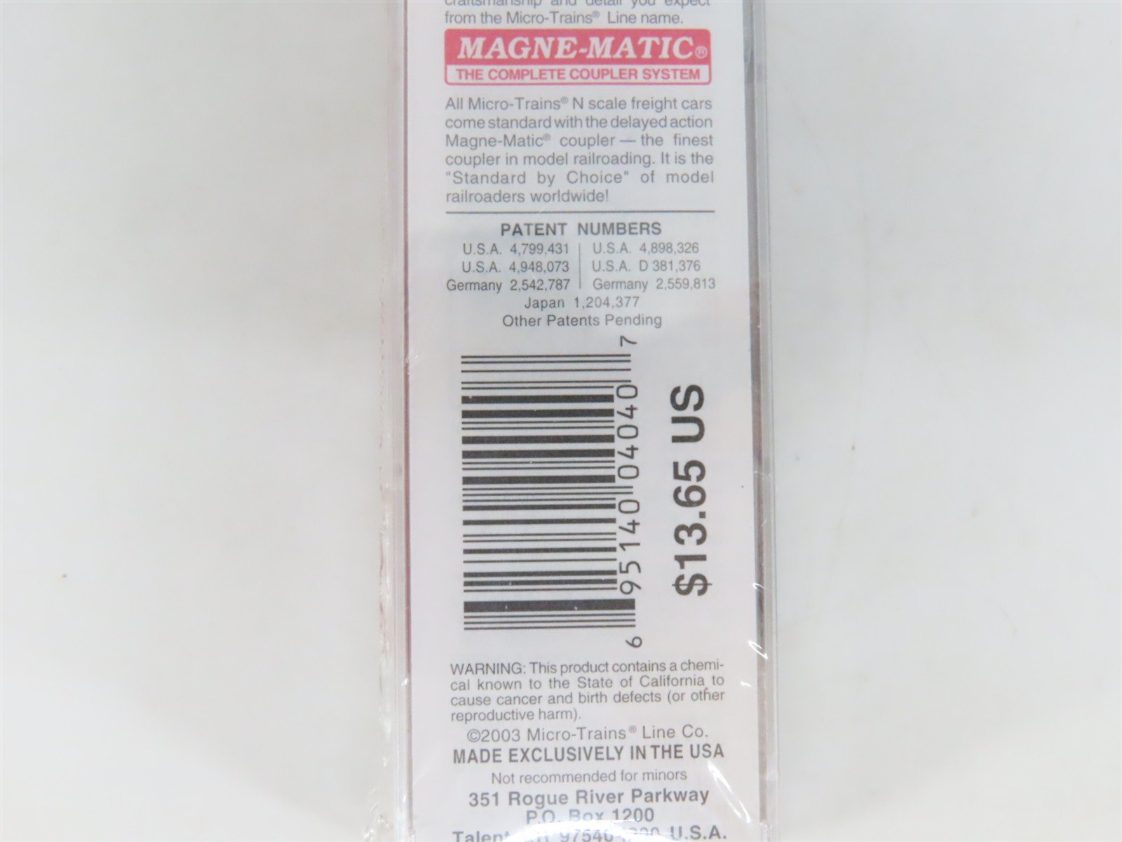 N Scale Micro-Trains MTL 20830 NH New Haven 40' Single Door Box Car #31728